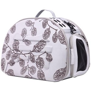 Munora - Narrow Shelled Lightweight Collapsible Pet Carrier - Military Grade - 18.2" x 11.4" x 13.3" - Transportable Designer Dog Carrier - 1 of 4