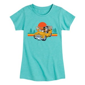 Girls' - Disney - Lets Hit The Road Fitted Short Sleeve Graphic T-Shirt - 1 of 4