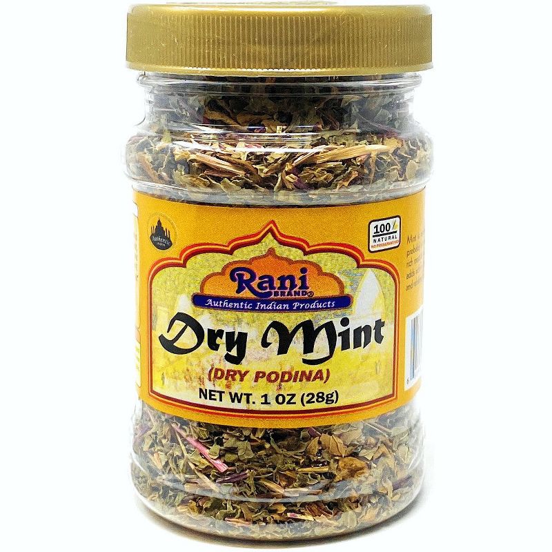 Dry Mint Leaves (Podina Leaf) Spice, Dried Herb - 1oz (28g) - Rani Brand Authentic Indian Products, 1 of 6