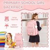 Pink Girls Backpack, Kids School Backpack for Girls, Lightweight and Durable Bookbag for Elementary & Middle School, Travel, Sports, Daily Use - 2 of 4