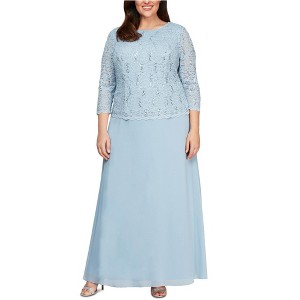 Alex Evenings Womens Lace Gown Dress - 1 of 1
