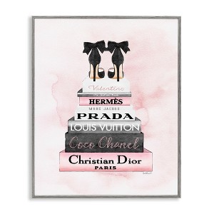 Stupell Industries Black Heels on Bookstack, 24" x 30" - 1 of 4