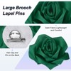 Unique Bargains Handmade Big Rose Flower Brooches and Pins for Women 4.3 Inch 1 Pc - 2 of 4