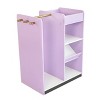 Humble Crew Kids' Dress Up Storage with Mirror Purple: MDF Frame, 4 Shelves, 31" Height, 25" Width, 16" Depth - 3 of 4