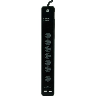 General Electric 7 Outlet Surge Protector Power Strip 4' Cord