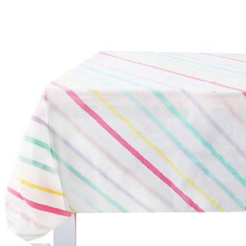 Striped Table Cover White - Spritz™