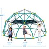 13ft/12ft Geometric Dome Climber with Hammock, Kids Outdoor Climbing Tower Play Center, Rust & UV Resistant Steel - ModernLuxe - 3 of 4