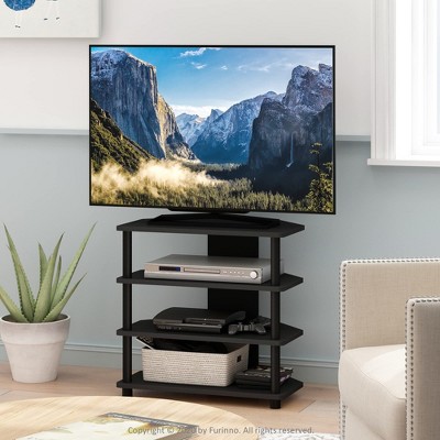 Furinno 4-Tier TV Stand for TV's up to 32" Entertainment Media Center w/Storage Cabinet