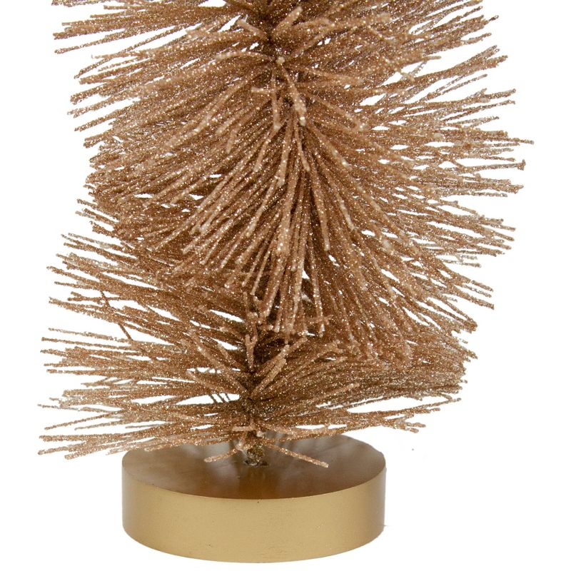 Northlight 18" Gold Glittered Spiral Sisal Christmas Tree Tabletop Decoration, 3 of 5