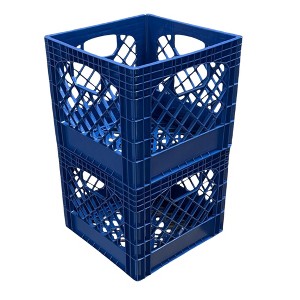 Juggernaut Storage Stackable Storage Crate with Handles - 1 of 4