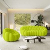 WJSHome 3 Seater Bubble Sofa and Single Seat Bean Bag Sofa, Comfy Mesh Fabric Upholstered Sofa for Living Room, Office, Apartment - 2 of 4