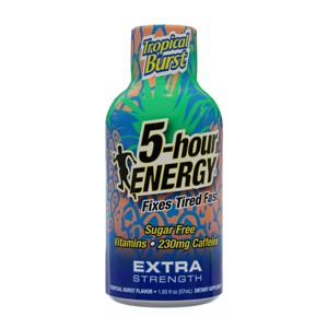 5 Hour Energy Shot Extra Strength - Tropical Burst - Single Shot - 1 of 4
