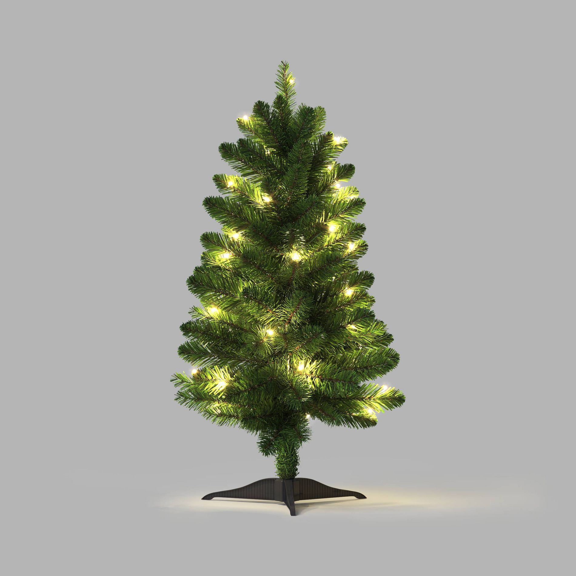 3' Alberta Spruce LED Pre-Lit Artificial Christmas Tree Bicolor Lights with Twinkle - Wondershop™