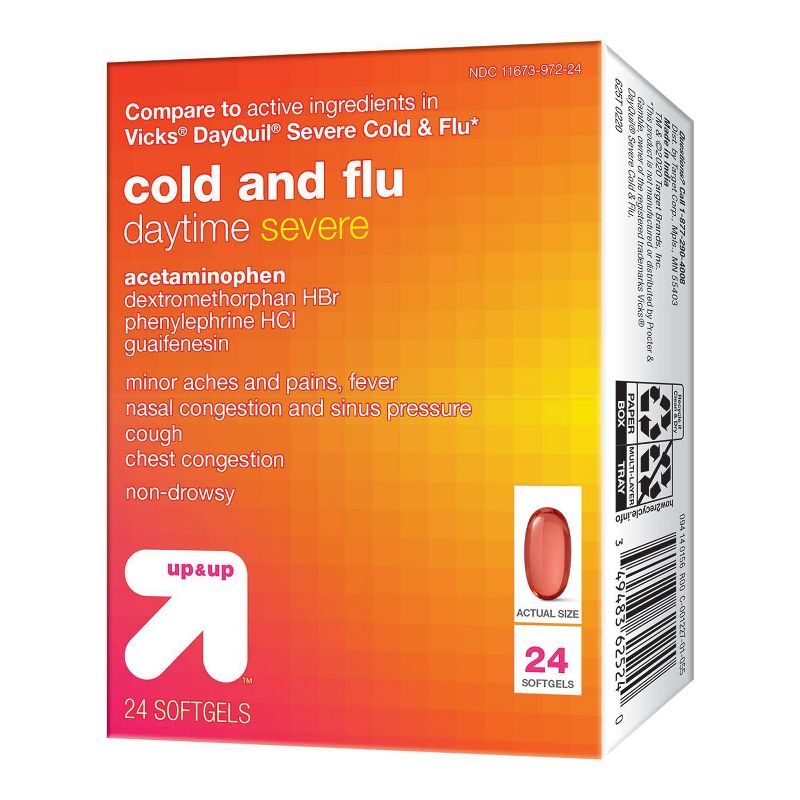 Daytime Severe Cold &#38; Flu Softgel - 24ct - up &#38; up&#8482;, 3 of 6