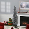 National Tree Company Artificial Christmas Tree, Silver Tinsel, Includes Stand, 6 feet - 2 of 4