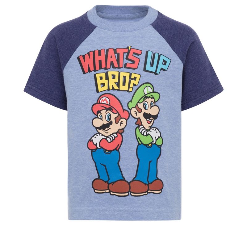SUPER MARIO Nintendo Mario Luigi Baby Boys 3 Pack Graphic T-Shirt , 2 of 5