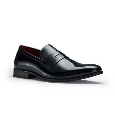 aldo mens dress loafers Ferro Aldo Men's Patent Penny Loafers