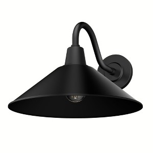 Hunter Fans 17.9" Skyflow Outdoor Wall Light Matte Black - 1 of 4