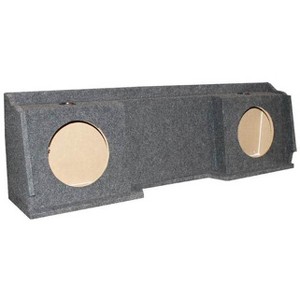 Q Power GMC Chevy Silverado Ext Cab '99-06 Dual Underseat Two 12" Subwoofer Box - 1 of 4