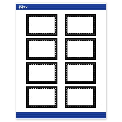 Avery Printable Rectangle Tags, Black and White Polka Dots, 2" x 3", Matte White Rectangle Tags, Laser/Inkjet, 80ct, Great for Product Tags