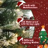 3FT Pre-Lit Fiber Optic Artificial Christmas Tree with 78 Warm White LED Lights, 8 Mode Timer, White Cement Base with Red Berries - 4 of 4