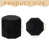 Unique Bargains Velvet Octagon Wedding Proposal Engagement 2 Slot Jewelry Storage Ring Box - 2 of 4