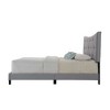 Royal Hampton Contemporary Style Upholstered Queen Bed, Grey - 2 of 4