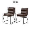 NicBex Set of 2 Modern Upholstered Dining Chair with Sled Base,Comfort Armless Chairs for Kitchen,Living Room - 3 of 4