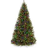 Best Choice Products Pre-Lit Spruce Hinged Artificial Christmas Tree w/ Multicolored Lights, Foldable Stand