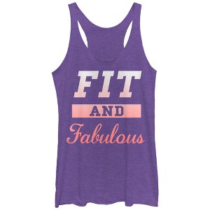 Women's CHIN UP Fit and Fabulous Racerback Tank Top - 1 of 3