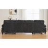 SeaCamel U-shaped Sectional Sofa 103.5" Chenille Fabric Couch with Dual Chaise Lounges, Storage Pockets and Armrest Pillows for Living Room - 2 of 4
