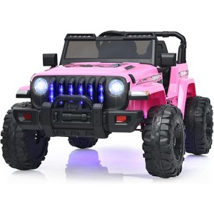 Costway Kids Ride on Truck 12V Battery Powered Ride on Car 2-Seat  with 2.4G Parental Remote Control - 1 of 4