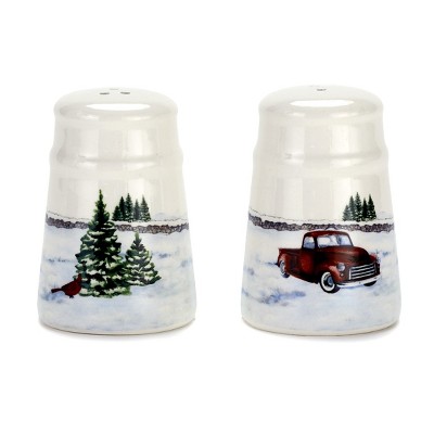 Lakeside Home for the Holidays Salt and Pepper Shakers Set - 2 Pieces