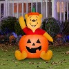 Gemmy Airblown Inflatable Pooh in Pumpkin Disney, 3 ft Tall, Multicolored - 2 of 4