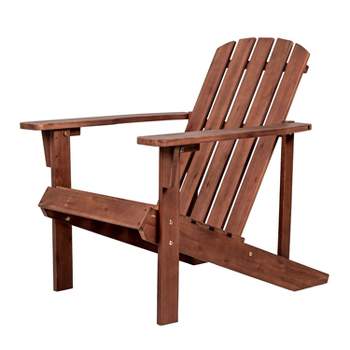 Westport Outdoor Patio Traditional Acacia Wood Adirondack Chair - JONATHAN Y