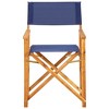 vidaXL Director's Chairs 2 pcs Solid Acacia Wood Blue - 3 of 4