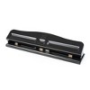 2pk Adjustable 3-Hole Paper Punch Black - Charles Leonard: Metal Hole Puncher for Binder, Non-Powered Desk Tool, 2.9 lbs - 2 of 3