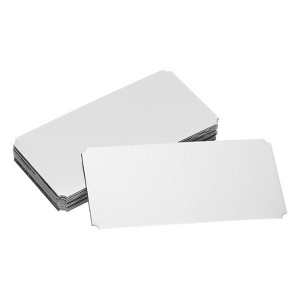 Unique Bargains Aluminium DIY Engraved Blank Nameplate Office Signages 12 Pcs - 1 of 4
