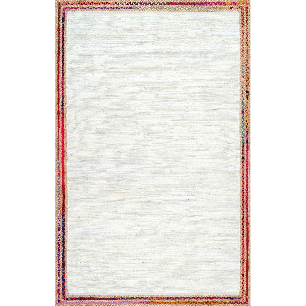 3'x5' Handwoven Braided Darline Area Rug Ivory - nuLOOM