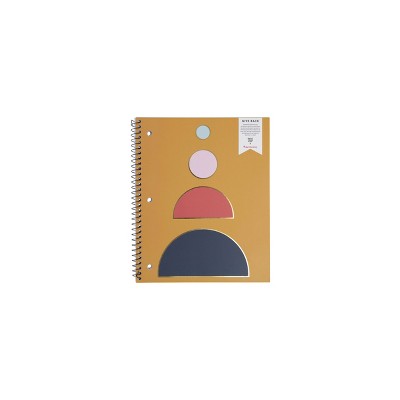 Spiral Notebook 1 Subject College Ruled Abstract Shapes - Best Year Ever