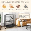 5 Level Metal Small Animal Cage with Wheels and Removable Tray for Ferrets Bunnies,53'' Indoor Pet Habitat with Ramps - LAOTIES - 4 of 4