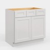 LOVMOR 21-in. D x 34.5-in. H in Plywood Vanity Sink Base Kitchen Cabinet with Drawers without Top for Kitchen, Bathroom, Living Room - 2 of 4