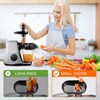Masticating Juicer, Slowe Cold Press Juicer with 7 Spiral Masticating, Reverse Function, Juicer Machines with Food Grade Anti-oxidation Materials - 2 of 4