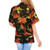 HAPPY BAY Women's Button Down Blouses Casual Tops Summer Beach Party Tropical Blouses Short Sleeve Shirts Hawaiian Dresses for Women - 2 of 4