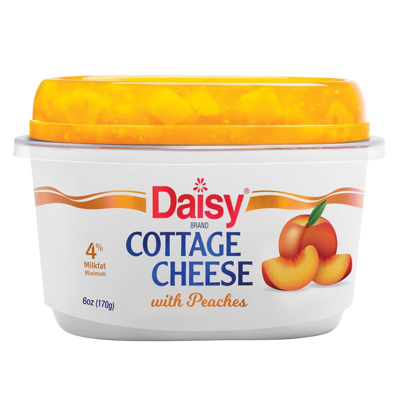 Daisy Cottage Cheese with Peaches - 6oz, 1 of 7