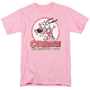 Courage The Cowardly Dog Vintage Courage Adult T-Shirt - 1 of 4