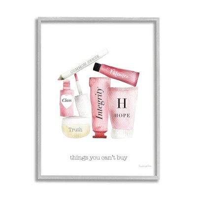 Stupell Industries Inspirational Words Fashion Cosmetics Framed Giclee