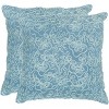 Tape Swirl Pillow (Set of 2) - Wedgwood Blue - 20" X 20" - Safavieh - 2 of 2