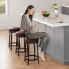 Swivel Bar Stools, 24" Counter Height Bar Stools with Footrest - 4 of 4