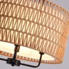 Ludomide Rustic Farmhouse Pendant Light Fixtures, 4-Lights Boho Chandelier, Hand Woven Chandeliers for Dining Room Kitchen Island - 4 of 4